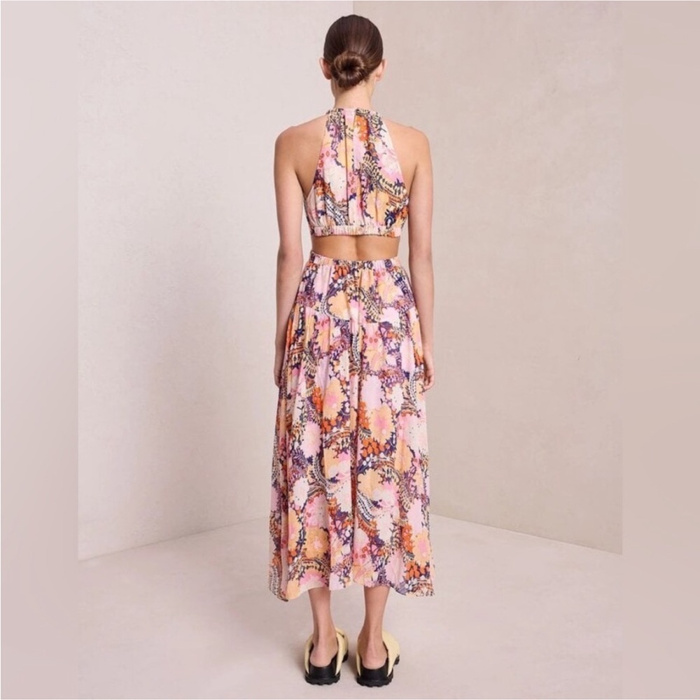 A.L.C Floral Halter Maxi Dress size 2 - Picture 6 of 14